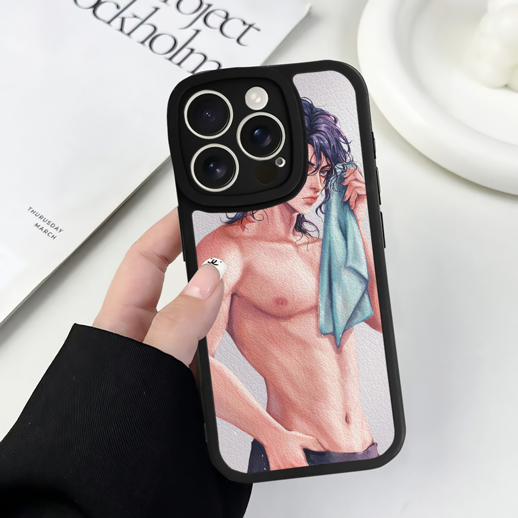 （画像用） ジョジョの奇妙な冒険 JoJo's Bizarre Adventure 【iPhone 16シリーズ対応】シリコンスマホケース（レザー調） 材質：シリコン